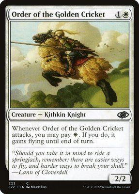 Order of the Golden Cricket, Normal
