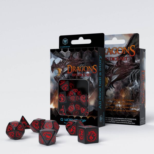 Набір кубиків Dragons Dice Set: Onyx